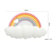 1/3/10Pcs Baby Silicone New Rainbow Baby Teether Tooth Care Pendant DIY Pacifier