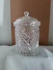 Dublin Crystal Biscuit Box. Shannon Crystal by Godinger- New