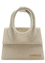 Jacquemus Le Chiquito Noeud Canvas top Handle bag - Beige ONE SIZE