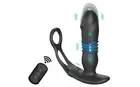X MEN Thrusting 9 Function Remote Controlled Silicone Butt Plug With Cock Ring