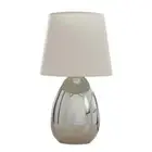 Larson Touch Table Desk Lamp Chrome Metal Base - White