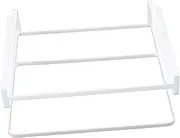 COMNESTBI Under Desk Laptop Organizer Iron Laptop Holder Notebook Storage Rack for Dormitory Office Punch Design for Easy Installation Versatile Desktop Organizer