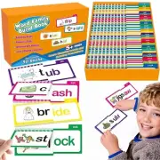 30 Read and Rhyme Flip Books Word Families Flash Cards Educational Reading Games