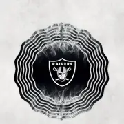 Las Vegas Raiders Inspired 10" Wind Spinner #2