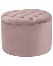 TOV Furniture Queen Velvet Storage Ottoman