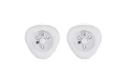 2x 2PK Crest Compact Push Cool White LED Lights Wall Mounted Ceiling Night Lamp