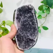 617g Natural Amethyst Geode Mineral Specimen Crystal Quartz Energy Decoration