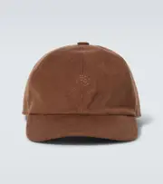 [Loro Piana] Loro Piana Cashmere velvet baseball cap XL brown