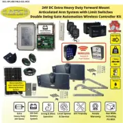 Solar ☀️ Extra Heavy Duty Double Swing Gate Closer ✔️Keypad✔️Remotes✔️Button