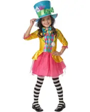 Disney Mad Hatter Girls Costume