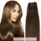 Sew in Weft Hair Extensions 100% Real Human Hair Premium Remy Russian Hair Thick