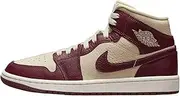 Womens WMNS Air Jordan 1 MID SE DO6699 200, Beach/Cherrywood Red-sail, 8 US