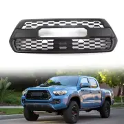 For 2016 17 2018 Toyota Tacoma Hood Front Bumper Upper Grill Grille Matte Black