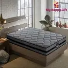 Giselle King Single Mattress Bed Size Medium Firm Foam Pocket Spring 22cm BK/GY