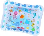Water Sensory Mat,Foldable Cat Water Sensory Mat - Inflatable Crawling Pad Thickened Pet Supply for Sleeping All Age Hot Weather Indoor Outdoor Travel Family Living Room Bedroom