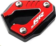 S1000RR S 1000 RR 2019-2025 S1000R 2021-2025 M1000RR CNC Motorcycle Kickstand Side Stand Extension Pad Tire Valve Caps(Red-S1000RR)