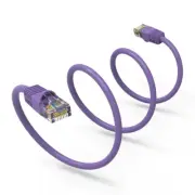 0.5FT Cat6 RJ45 Network LAN Ethernet UTP Snagless Patch Cable Pure Copper Purple