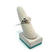 NIB EFFY sterling silver and 18k diamond ring size 7 $728 retail