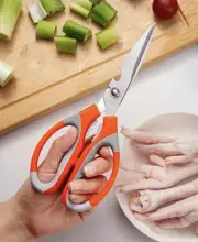 KITCHEN SCISSORS Multi- Color Shears Can Opener Walnut Cracker Tool Brand New!