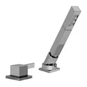 Graff G6255LM39BSNT Qubic Tre Deckmounted Handshower with Diverter SetTrim Only