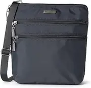 [Baggallini] Essential Crossbody Bags for Women 9x8 Organized Lightweight Washable Nylon Travel Handbag Purse w/RFID Protection