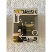 Funko Pop! DC Heroes Black Suit Batman Gamestop Exclusive #01