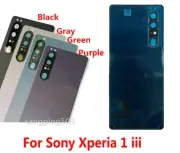 OEM Battery Cover Back Glass+Camera Lens For Sony Xperia 1 iii X1iii XQ-BC52