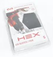 McDavid Hex Basketball Protective Knee Leg Sleeve Small Black