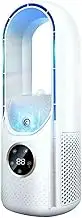 Portable Air Conditioner with 6 Wind s, USB Power Supply, 300ml Water Tank - Cooling Fan for Home, Office, Car, 3-Second Fast Cooling, Lightweight (White/Blue) White