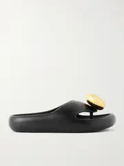 [LOEWE] LOEWE - + Paula's Ibiza Bubble Logo-detailed Rubber Slides - Black - IT39 IT 39 Black