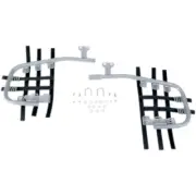 DG Silver Carbon Steel Nerf Bars w/Black Webbing (54-6260)