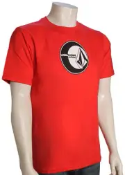 Volcom Simply Stoned T-Shirt - Ribbon Red - New