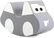 IGLU Brand Rocker for Kids, Rocking Horse or Car, Soft Play Equipment, Activity Toys - Grey/White
