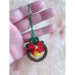 DIY手工編織 聖誕花環 聖誕樹掛件［手機掛 鑰匙掛 包包掛］
