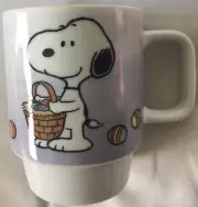 Peanuts~Snoopy Easter Basket ~NEW~ 16 Oz. Ceramic Purple Cup~FAST SHIPPING