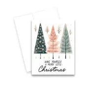 Merry Christmas Greeting Cards with Envelopes, Set of 25 Christmas Cards