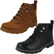 Boys Clarks Casual Ankle Boots Heath Go GTX K