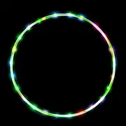 Led Hulas Hoop for Children from 6 Years and Adults Fitness Dance Exercise Weight Loss Glow Brightening LED Hulas Hoops 10 Colours Strobing Change Multiple Light