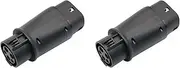 Mellisso 2X EVSE EV Adaptor 32A J1772 Type 1 to Type 2 Plug EV Adapter, Electric Cars Vehicle Charger Charging Connector