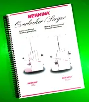 Owners Manual for Bernina Overlocker 700D 800DL 44 Pages W/Clear Plastic Covers!