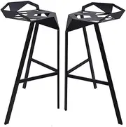 Xuyang Indoor and Outdoor Metal Industrial Style Kitchen Bar Stools, Bistro, Coffee, Bar Bar Stool Three Kinds of Color Kitchen Breakfast Bar Stools Office Party Chair