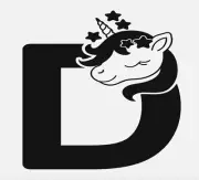 Unicorn Monogram Initial Letter D Font Vinyl Decal Sticker For Home Cup a2338
