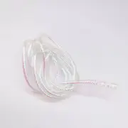 2 Pcs Mylar Tube Fish Scale Body Tube Fly Tying Fishing 1M DIY Tool White Minnow