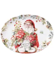 Certified International Christmas Story Oval Platter