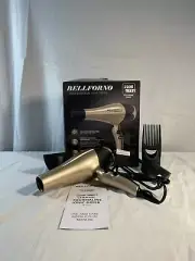 Bellforno FR-700 Gold Black 2200 Watts Ceramic Tourmaline Ionic Hair Dryer
