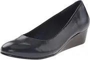 [Walking Cradles] Rose Petals Women's Mandy Wedge Pump, Navy, 13 WW US