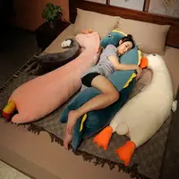在飛比找樂天市場購物網優惠-恐龍大白鵝抱枕公仔毛絨玩具女生睡覺床上玩偶睡覺抱長條娃娃大號