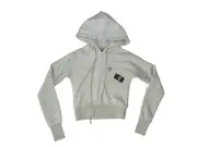 BEAST MODE Marshawn Lynch Brand HOODIE SWEATSHIRT Gray Warm Gym Women XS New!