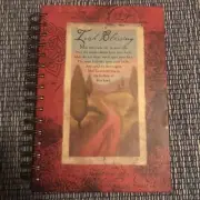 Irish blessing Celtic journal blank wide rule spiral bouncy artworks notebook