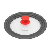3pc Pyrolux Universal 20/22/24cm Glass Lid Set w/ Silicone Rim/Knob Pan Cover